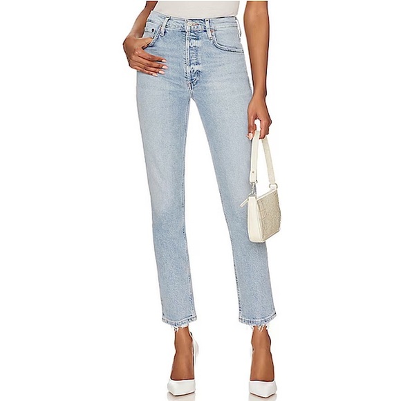 AGOLDE Riley High Rise Straight Crop Jeans Dynamic 29 - Picture 1 of 9